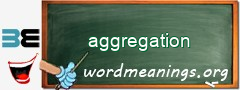 WordMeaning blackboard for aggregation